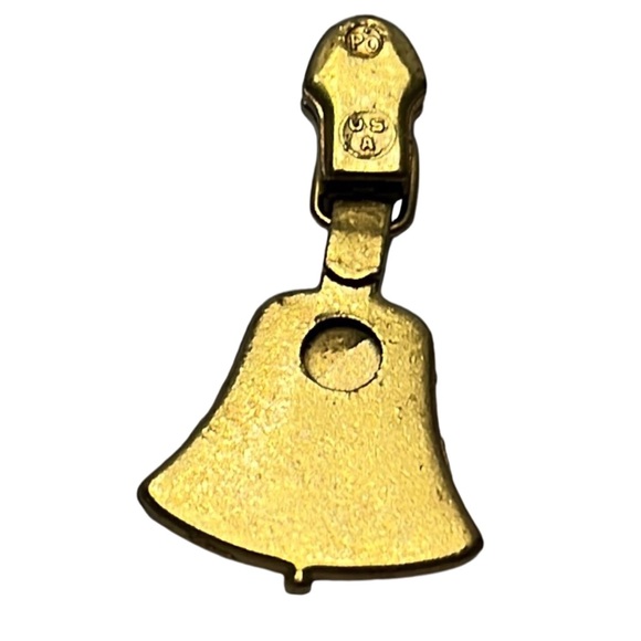 Vintage Talon 1776 Gold Tone Zipper Pull - Picture 2 of 2